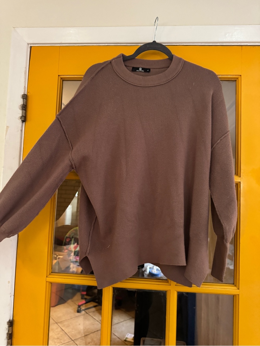 Everyday Relaxed Crewneck Sweater - Cocoa Brown